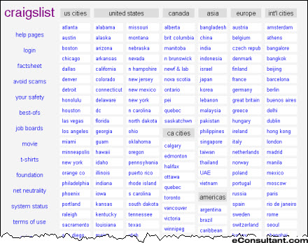 How do you find jobs in New Hampshire posted on Craigslist?