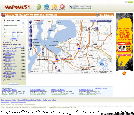  Prices  on Mapquest Has Gas Prices