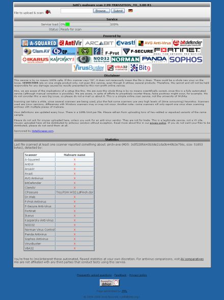 Jotti Online Malware Scan