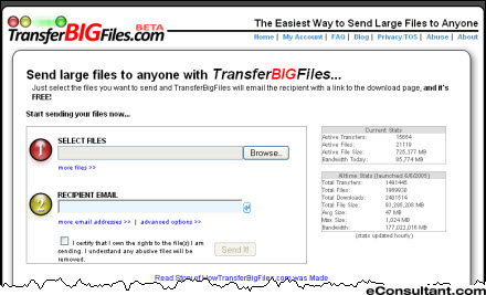 How to send large files to