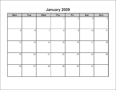 2009 calendar pdf