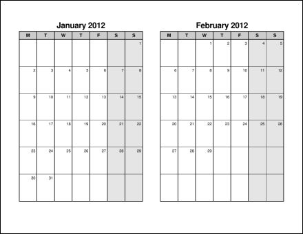 2012 Calendar Monthly on Print 2012 Calendar   Six Pages  Bi Monthly    Ask The Econsultant
