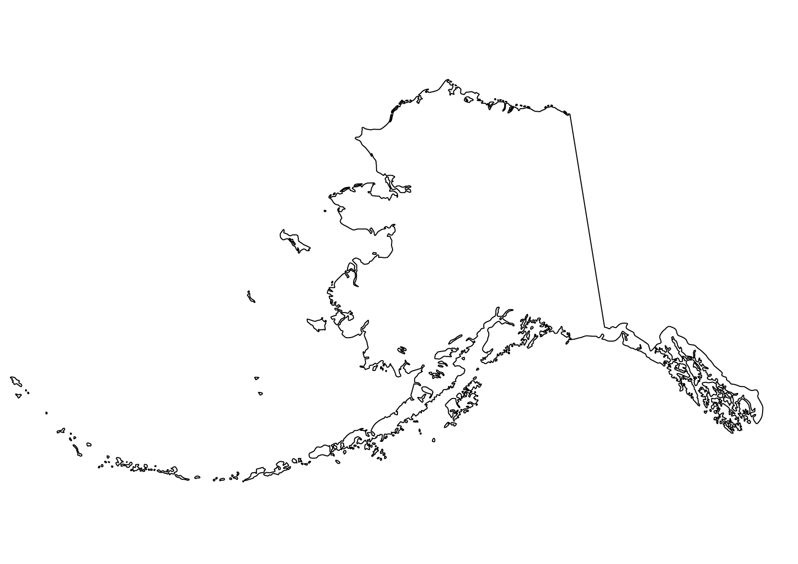 clipart map of alaska - photo #28
