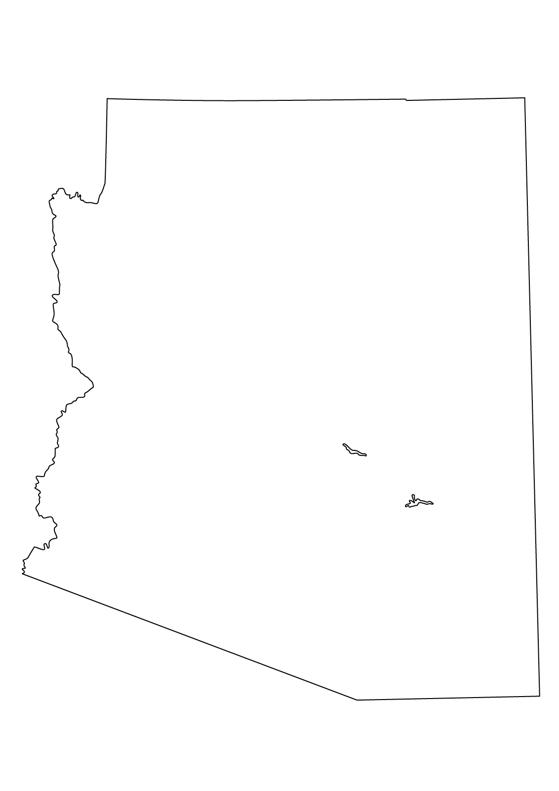 clipart map of arizona - photo #29