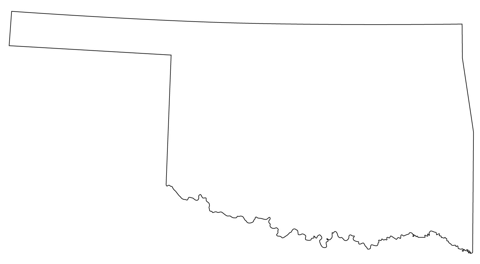 oklahoma map coloring pages - photo #26