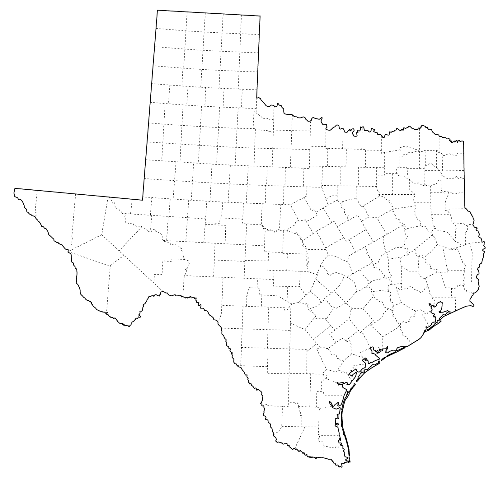 Graphics Us States Outline With County Lines Maps Ask The Econsultant